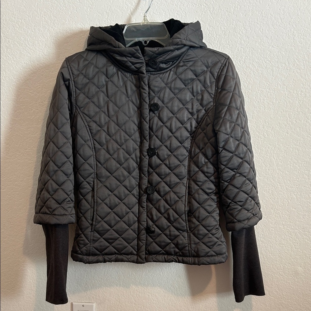 Calvin Klein Charcoal Quilted Puffer Jacket